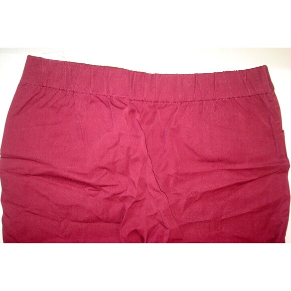 New Womens Isaac Mizrahi Live 6 T Tall 24/7 Straight Pant Spiced Wine Dark Red - Picture 8 of 9